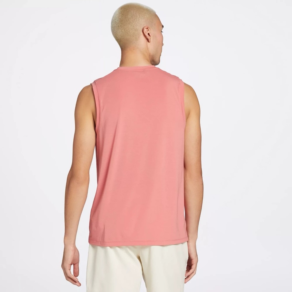 Men's Coral Sleeveless Tank Top - Picture 2 of 2